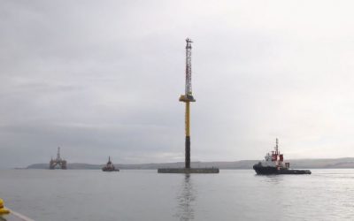 VIDEO: Installation of the Inch Cape Met Mast